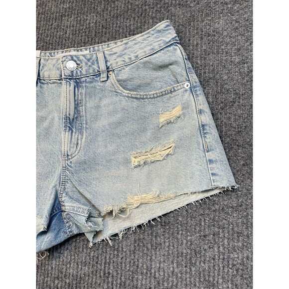 Garage Denim Festival Shorts Women Size 9 Distressed Cut-Off Blue Cotton NEW - Picture 2 of 10